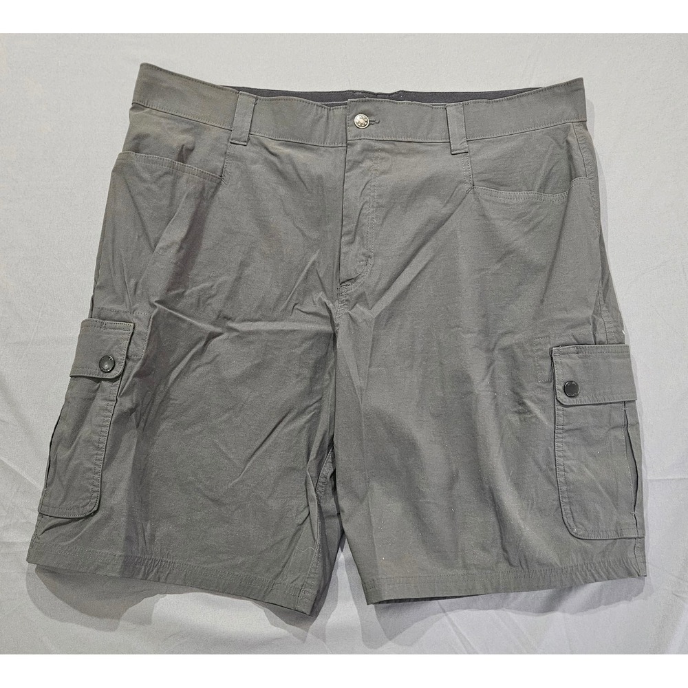 Orvis Cargo Shorts Mens 40 Gray Good Stretch Nylon Spandex Outdoor Hiking
